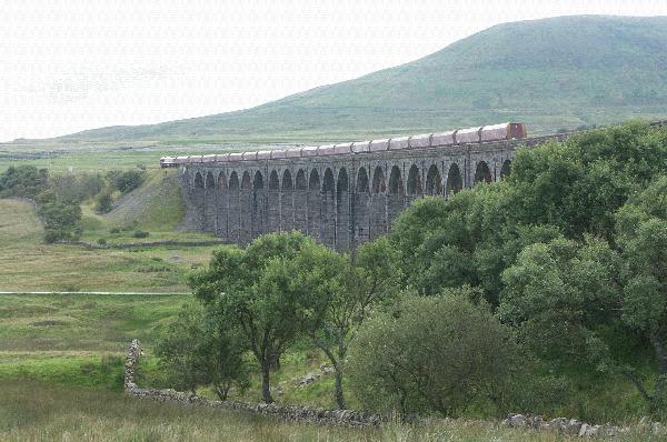 Freight on Ribblehead viaduct