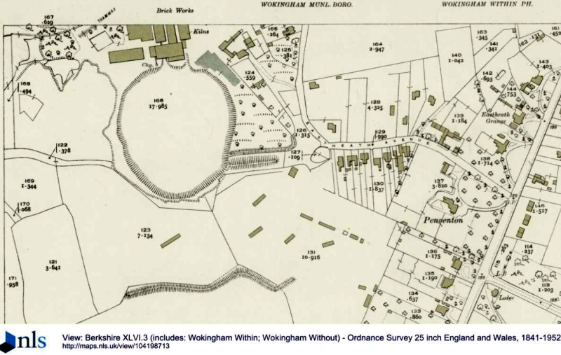 Map of part of Eastheath brickworks