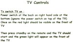 TV Instructions