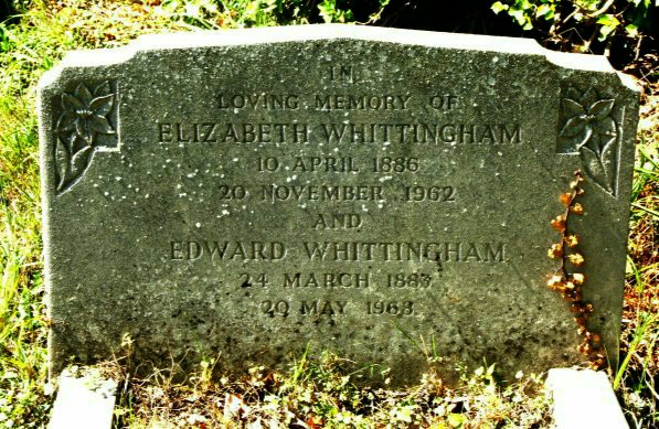 Eddie Whittingham's gravestone