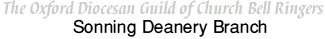 Oxford Diocesan Guild of Church Bell Ringers � Sonning Deanery 